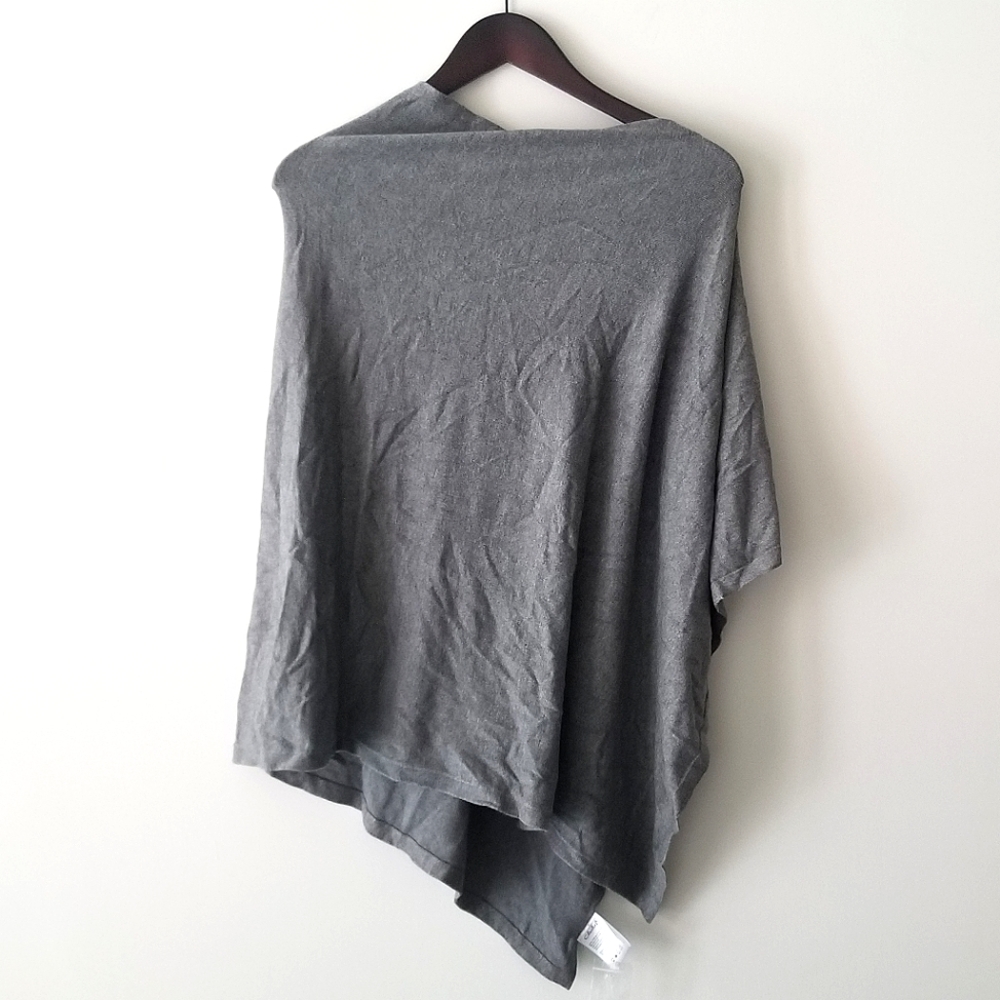 Grey Charlie B. Jersey Knit Multiway Poncho